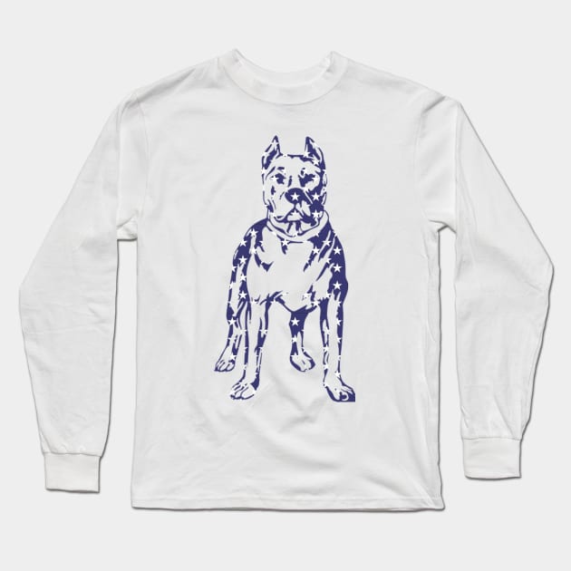 us dog Long Sleeve T-Shirt by yassinnox